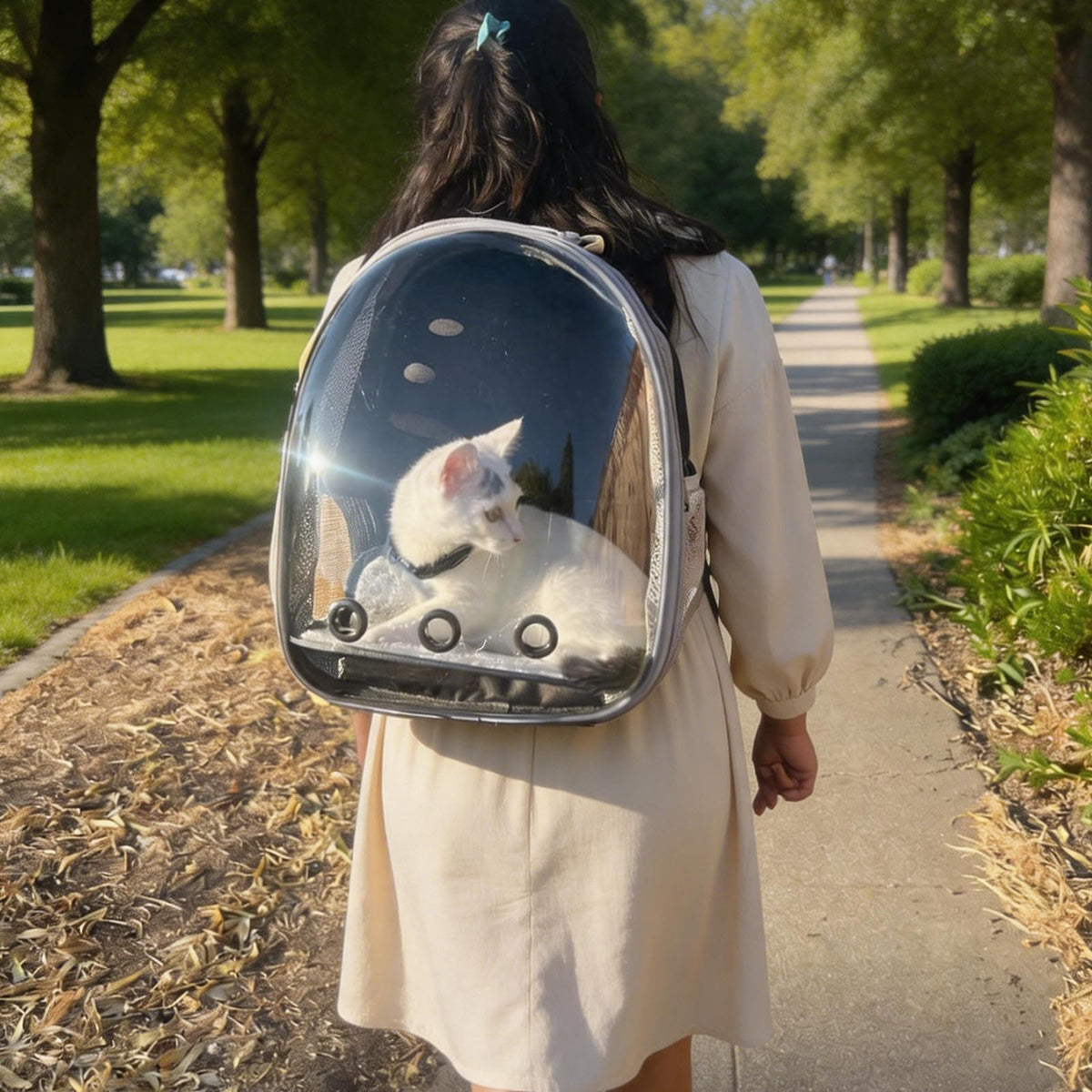 Expandable Pet Backpack Cats Dogs Carrier Bag Y9172