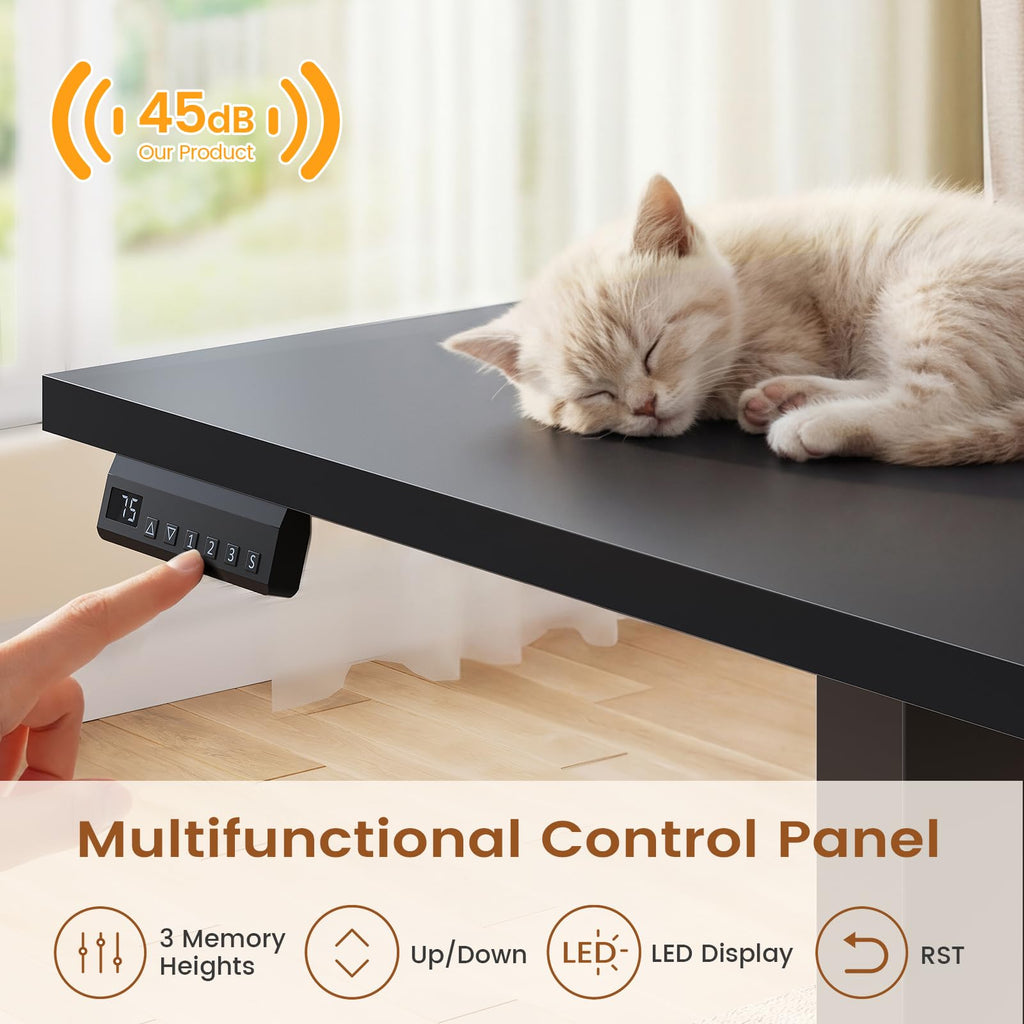 71" L Shaped Electric Standing Desk E20028