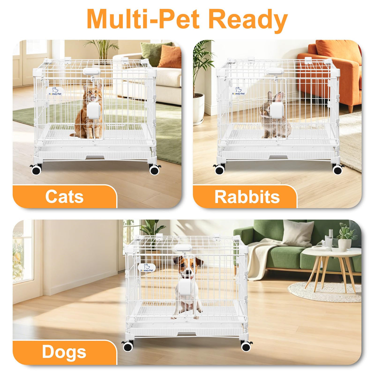 24 Inch White Puppy Crate A54900