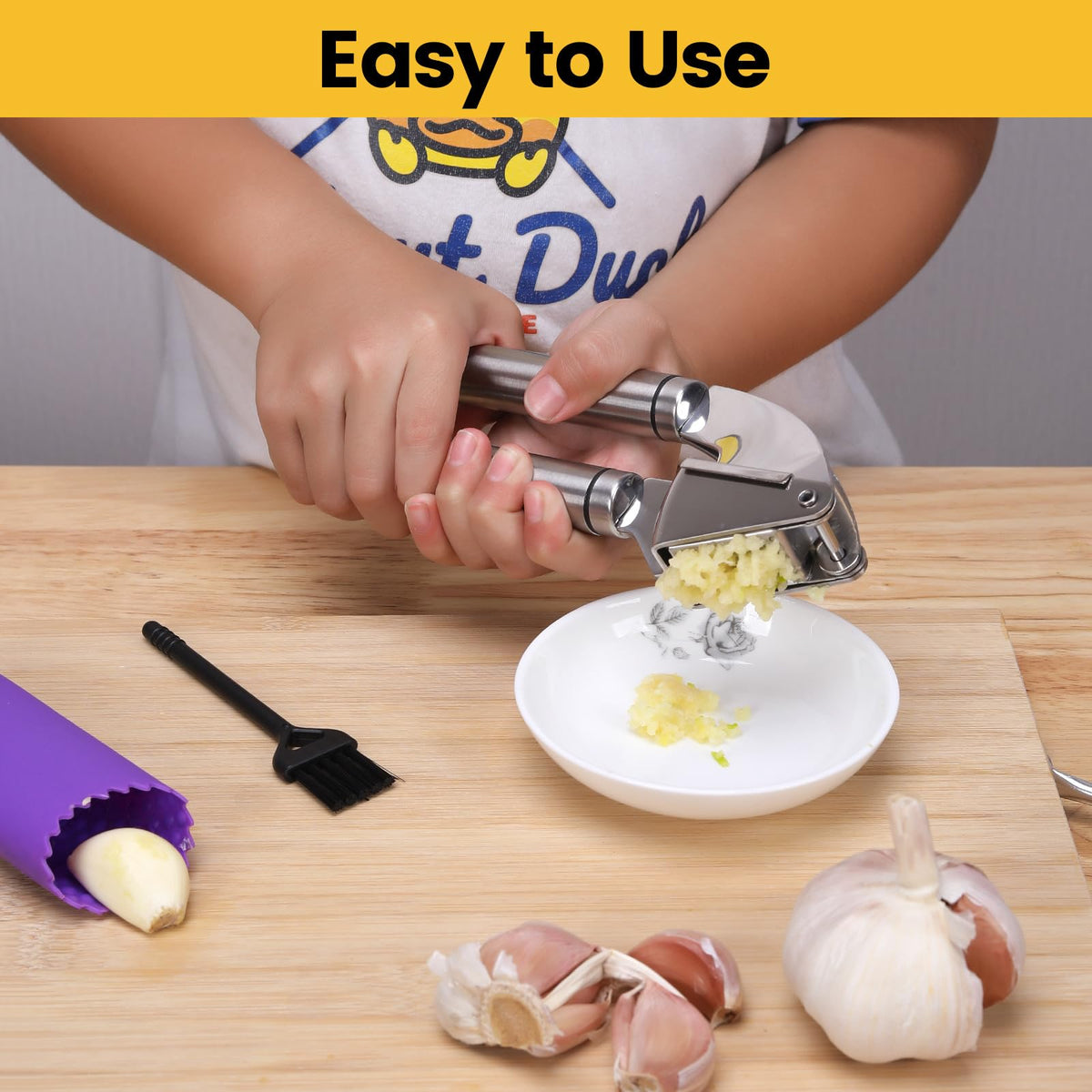 Stainless Steel Garlic Press Mincer P484