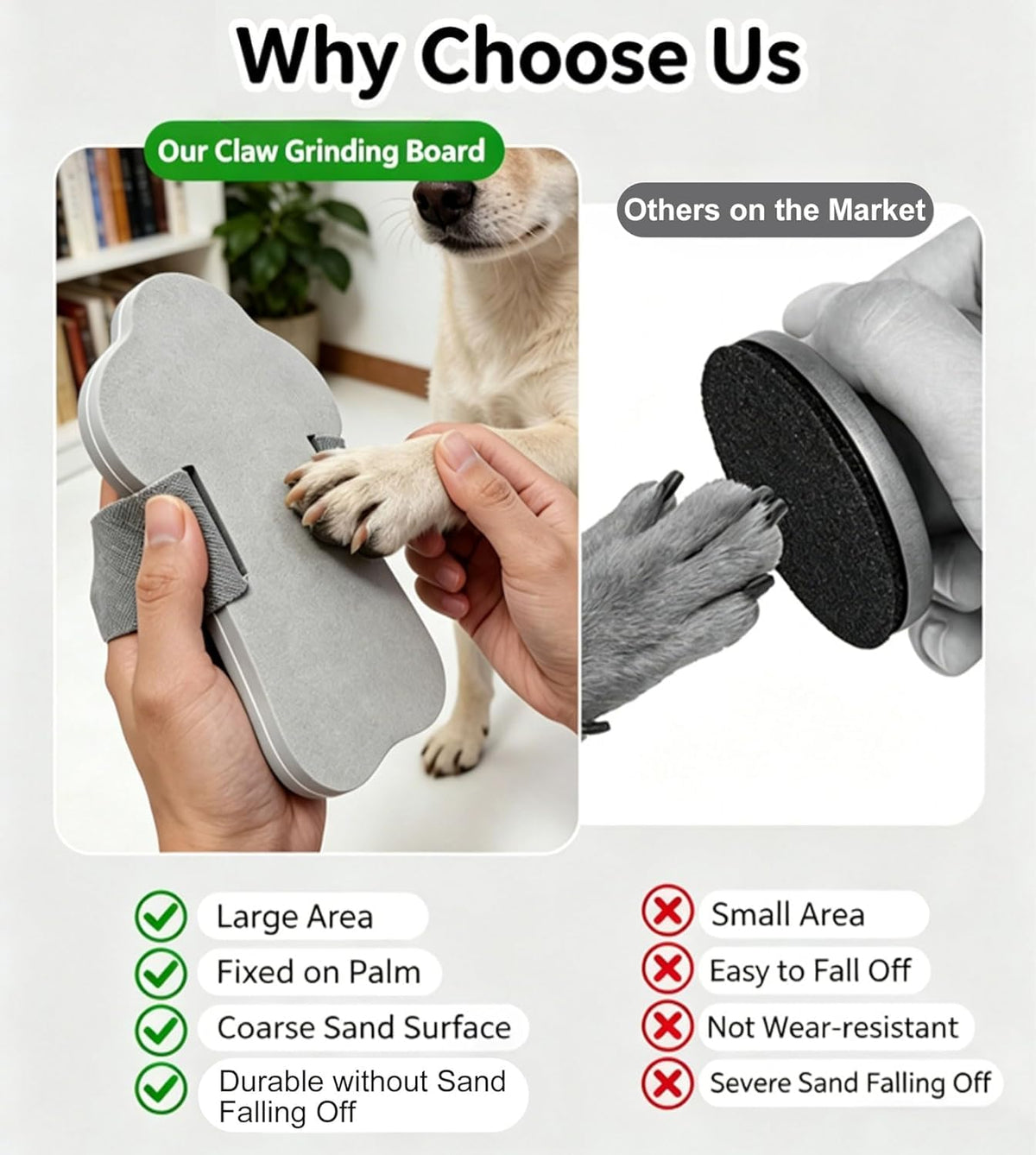 Dog Nail Scratch Board with Hand Strap V479