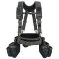 Camo Tool Belt with Suspenders Tool Pouch Organizer Heavy Duty Y272