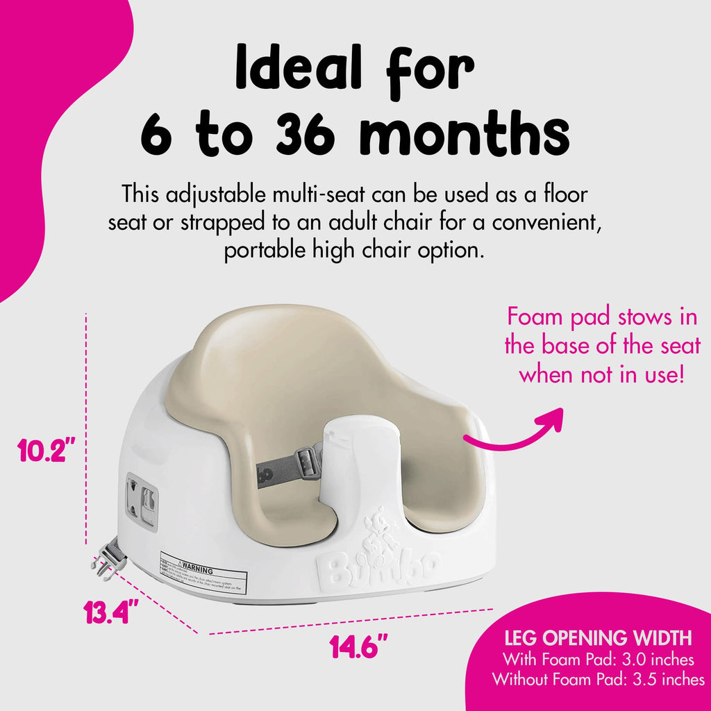 Portable Infant Multi-Seat with Tray, 6 to 36 Months, Taupe K997