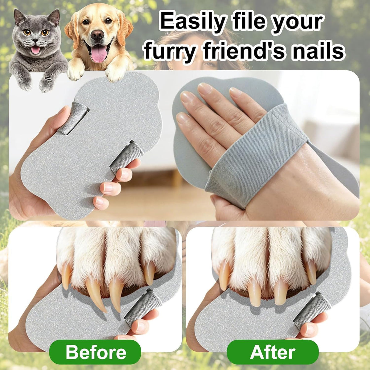 Dog Nail Scratch Board with Hand Strap V479