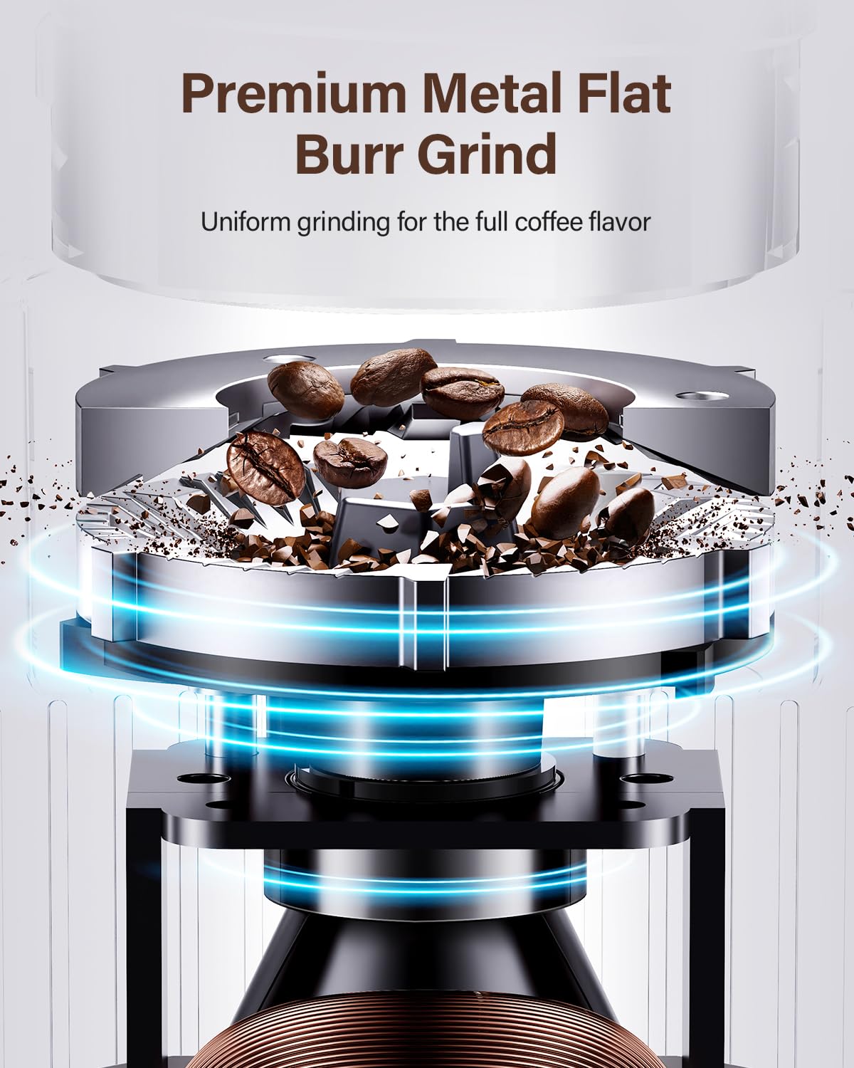 Electric Burr Coffee Grinder with 32 Grinding Sizes E10534