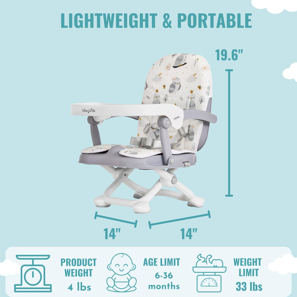 Booster Seat for Babies 6–36 Months, 3-in-1 Adjustable Portable E463