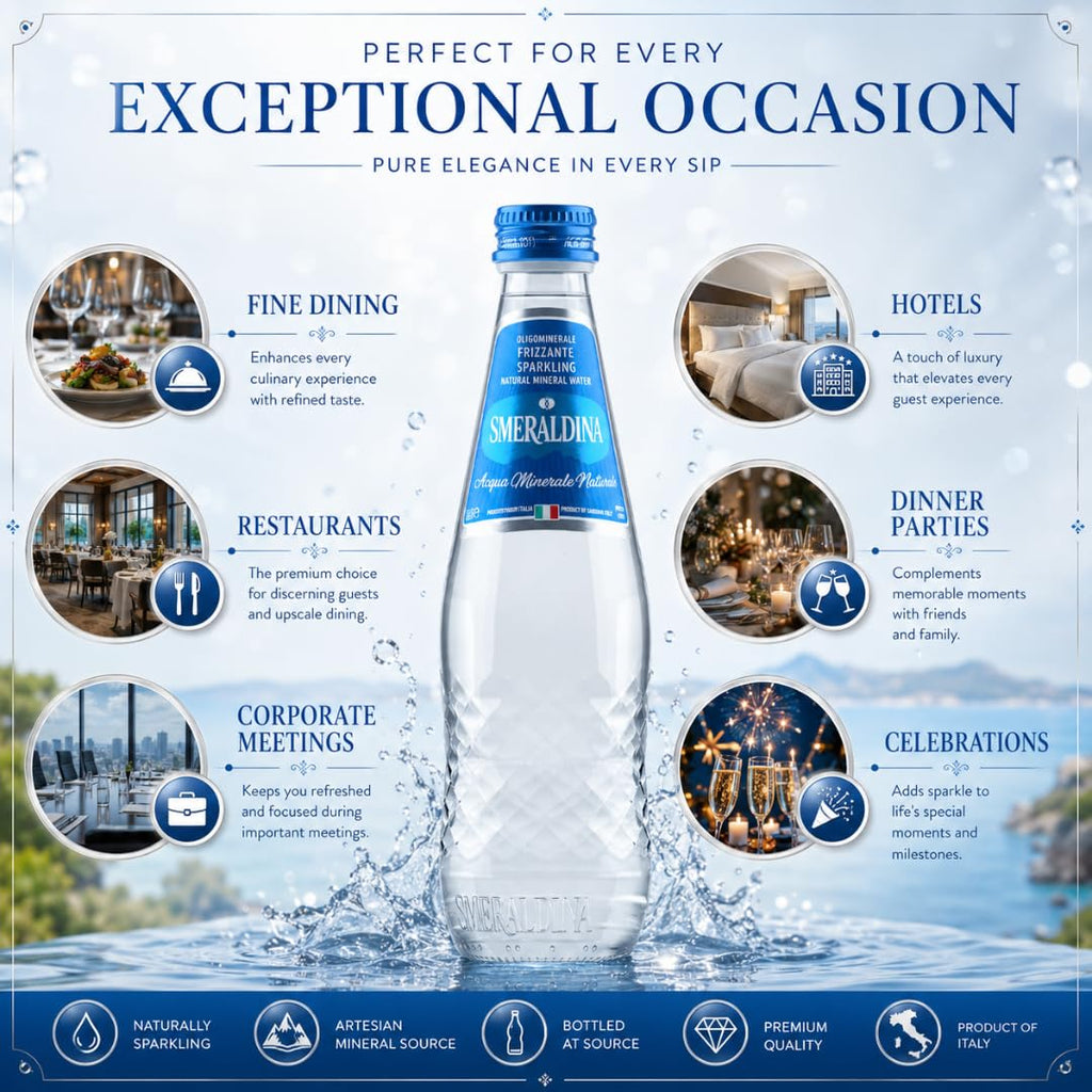 Sparkling Natural Mineral Water 11.2 fl oz Pack of 12 W6388