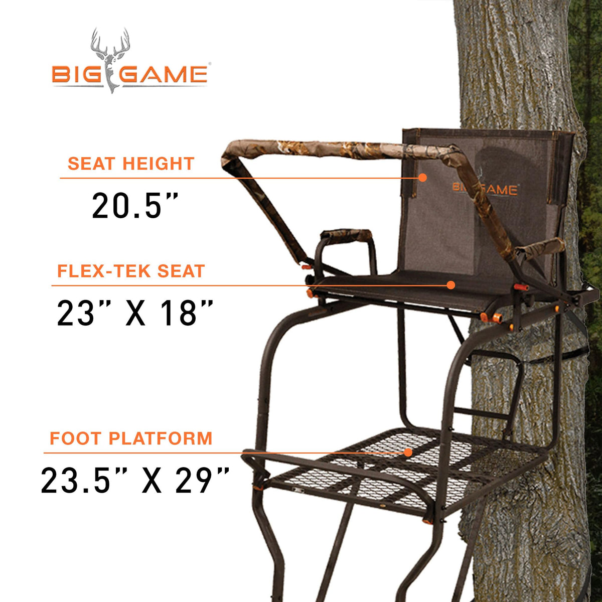 1-Person Ladder Tree Stand 18.5' Tall 2-Pack U69157