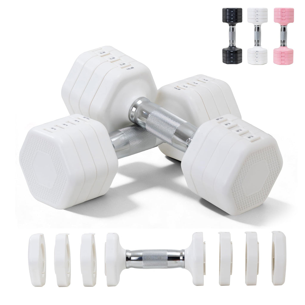 Adjustable Dumbbell Set of 2 Total 20 Lbs D2607