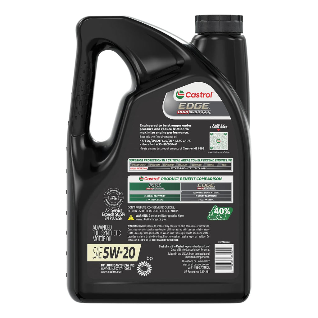 5W-20 Full Synthetic Motor Oil, 5 Quarts Z319213