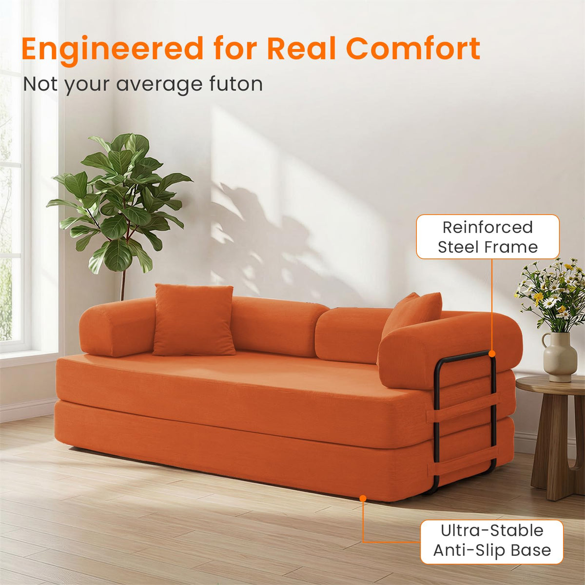 4-in-1 King Convertible Floor Sofa Bed L6675