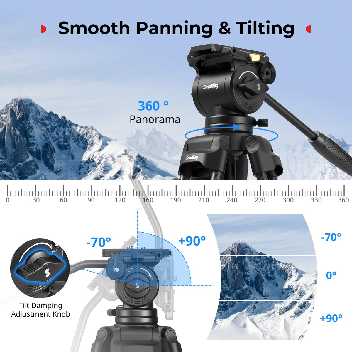 Carbon Fiber Heavy Duty Video Tripod with Fluid Head G79882