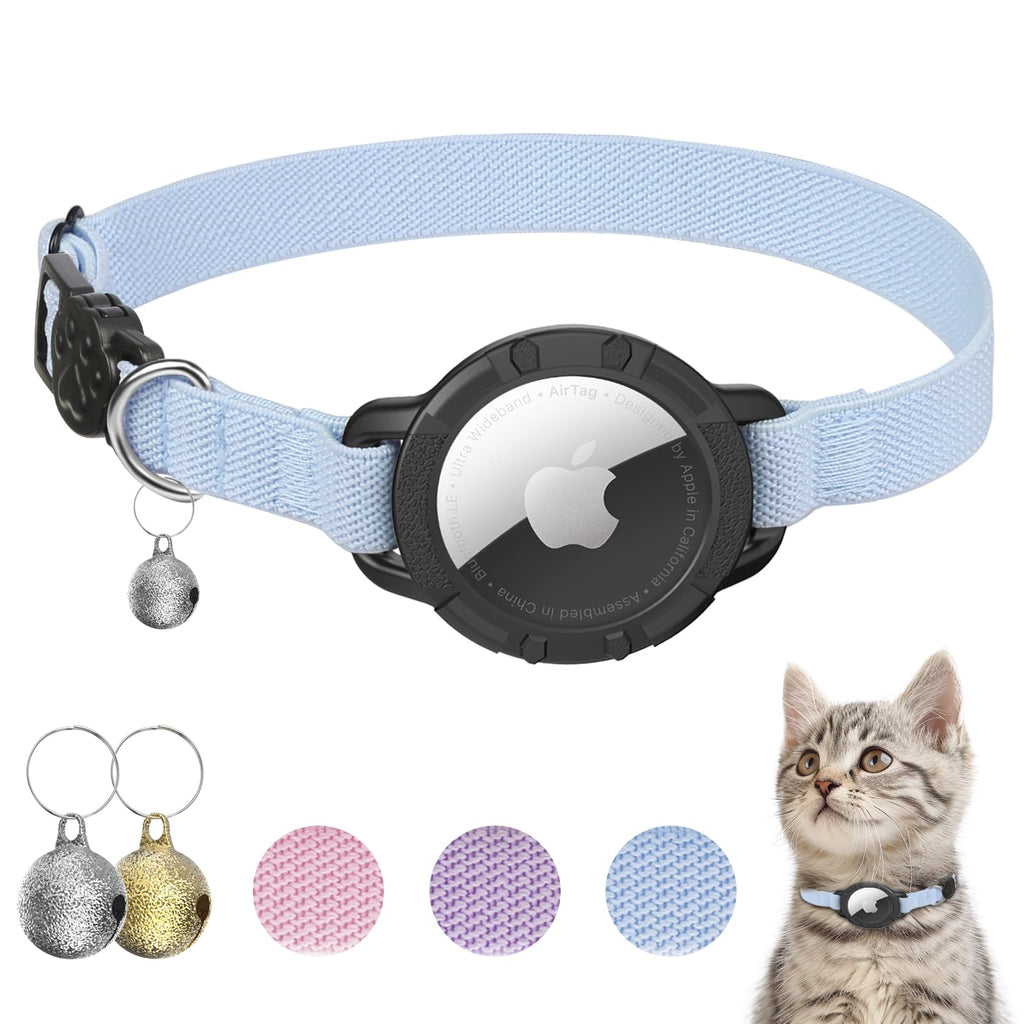 Cat Collar with AirTag Holder and Bell N972