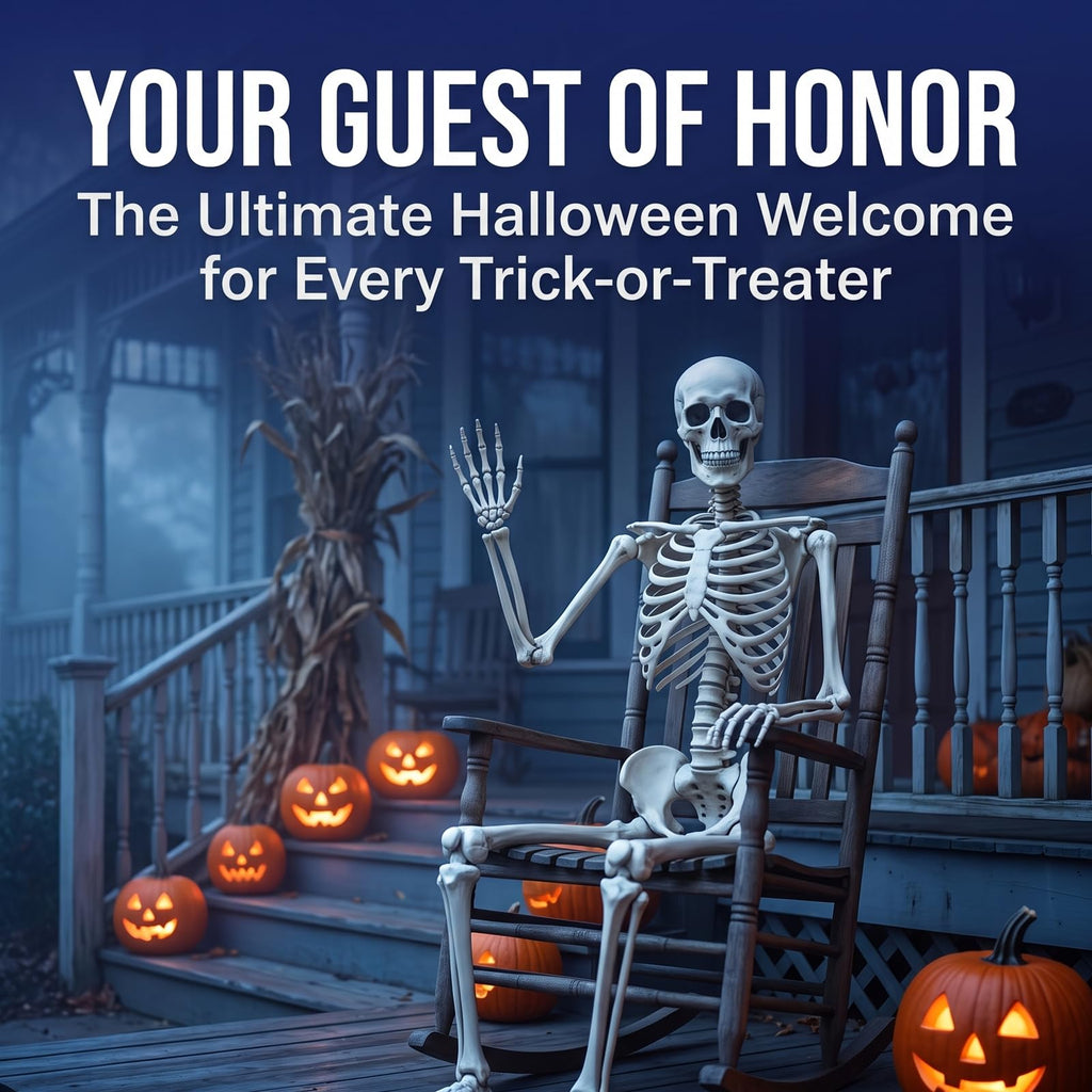 Life Size Posable Skeleton Halloween Decoration O2282