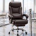 Brown PU Leather High Back Ergonomic Executive Office Chair R77357