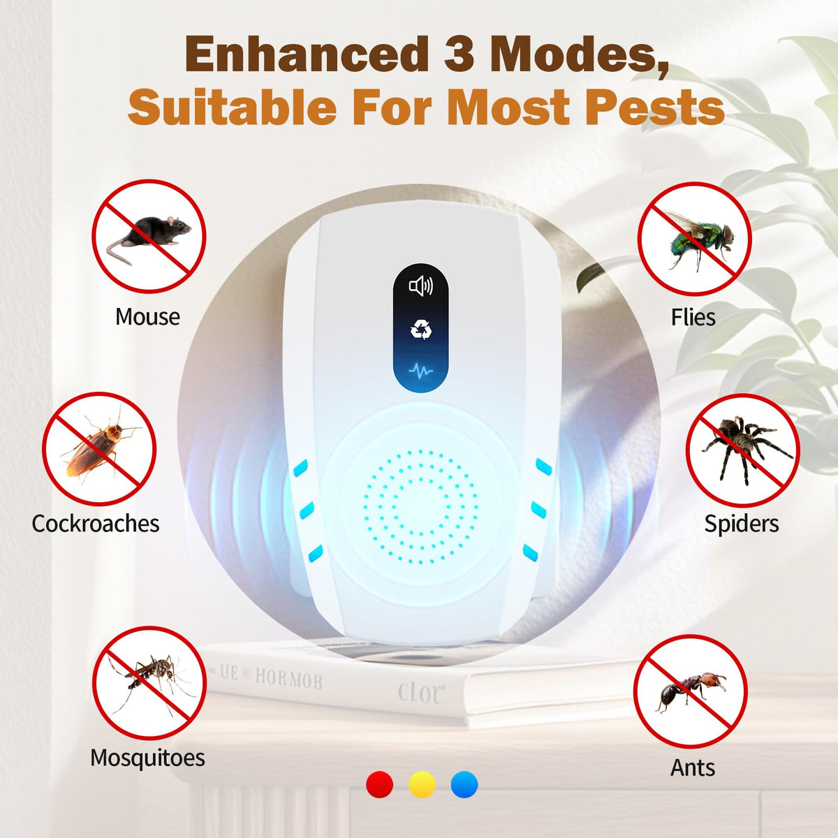 Ultrasonic Indoor Pest Repeller 6 Pack G70330