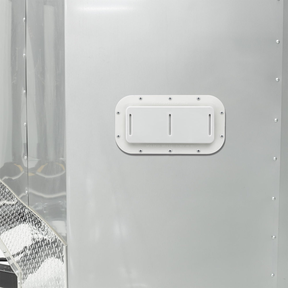 Two Way Plastic Vent with Trim Ring and Built-in Screen, 2 Pack, White E139