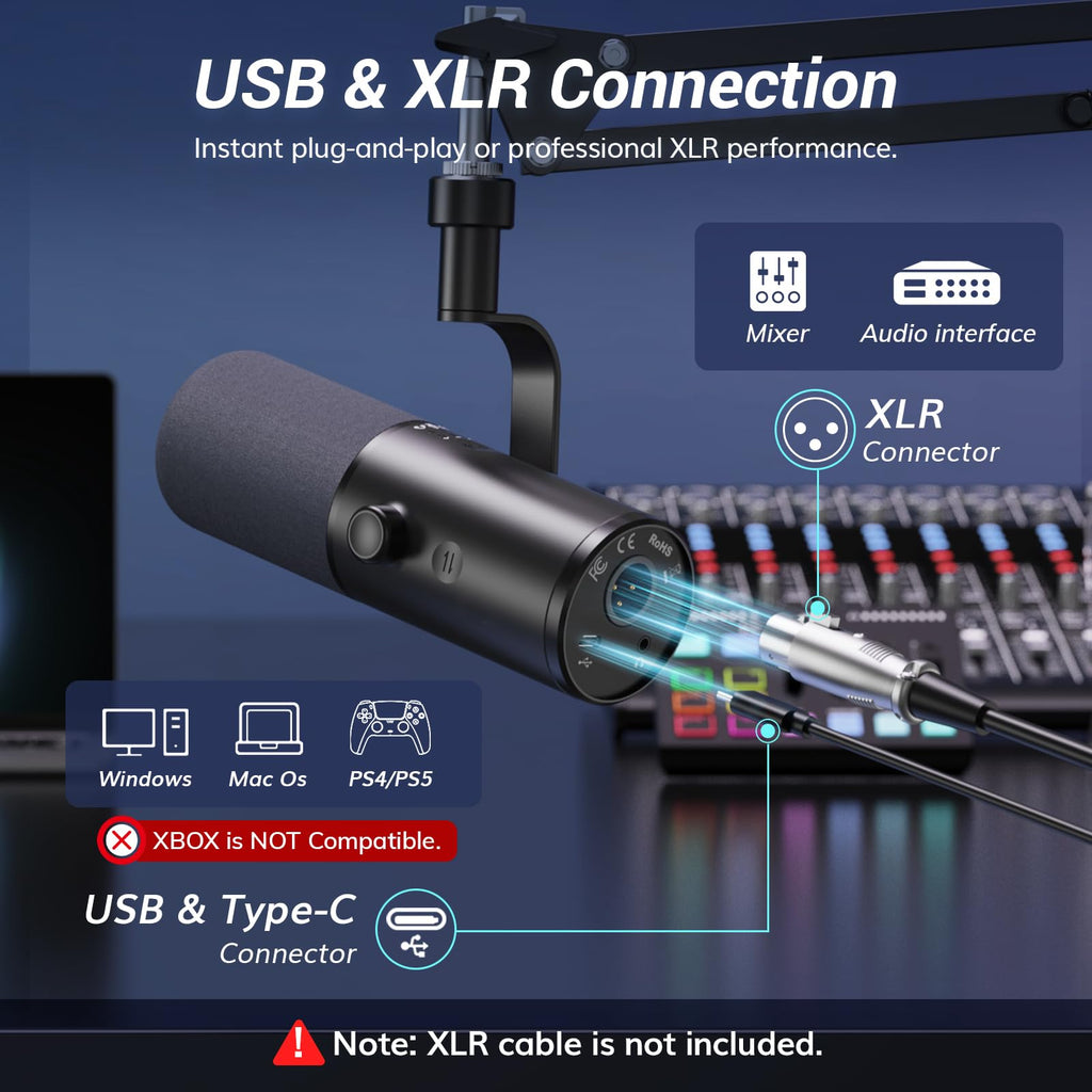 Dynamic Podcast Microphone R819112