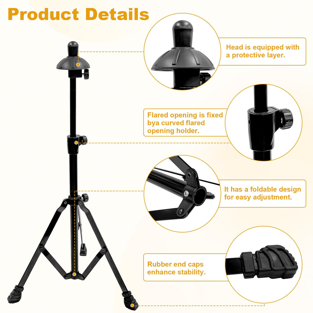 Retractable Trombone Stand with Height Adjustment J6979