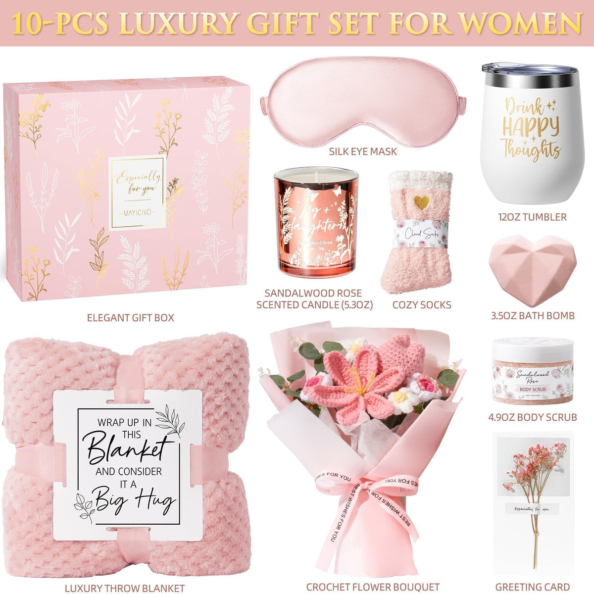 Spa Self Care Package Gift Baskets R45077