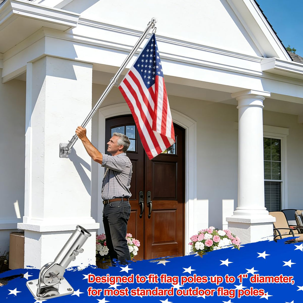 Adjustable 316 Stainless Steel Flag Pole Holder N2726