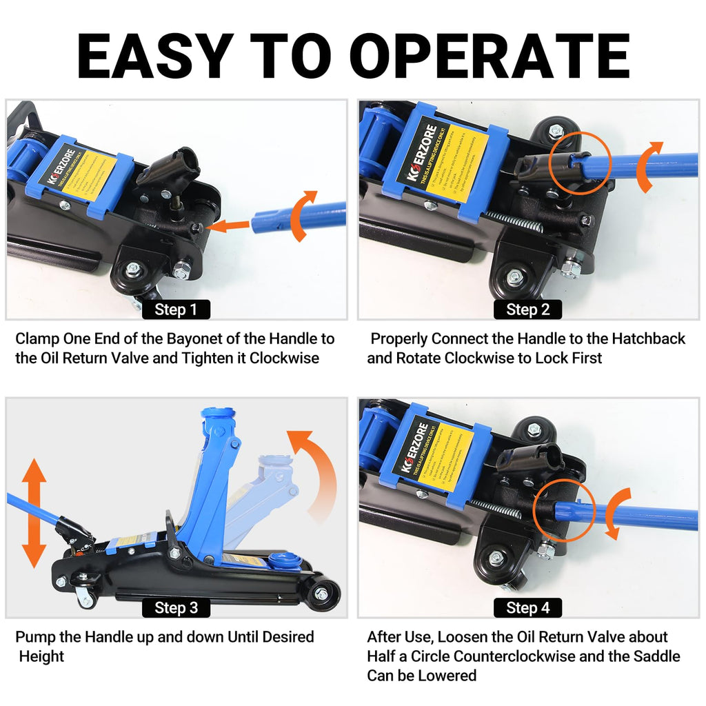 2.5 Ton Low Profile Hydraulic Floor Jack T862087