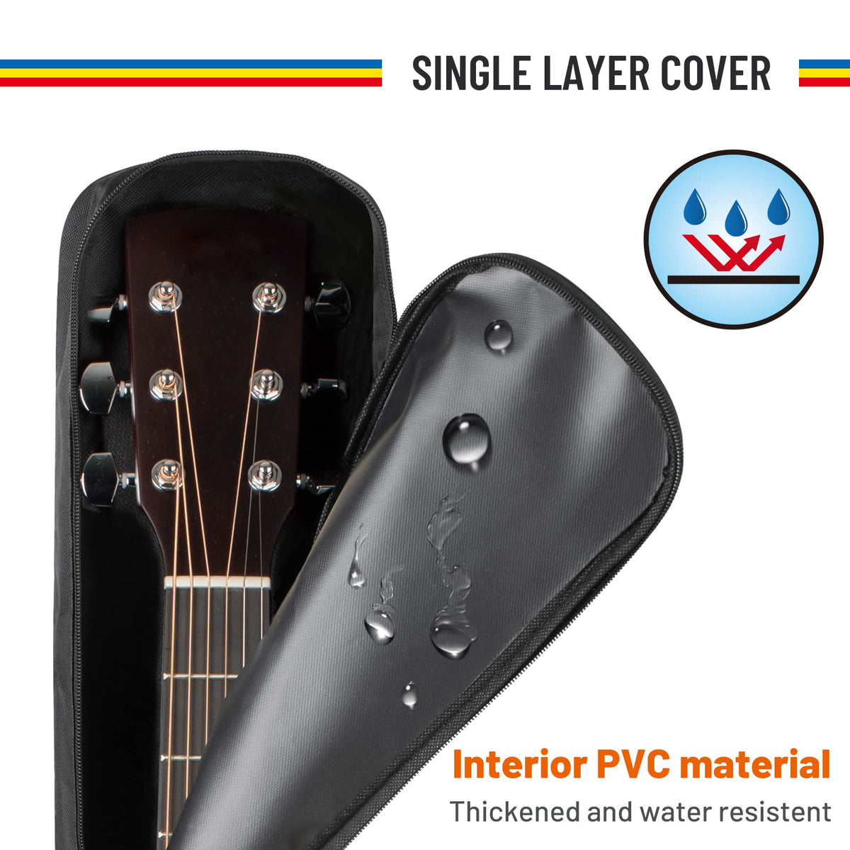 Acoustic Guitar Dust Cover 38-41 in Soft Gig Bag N2596