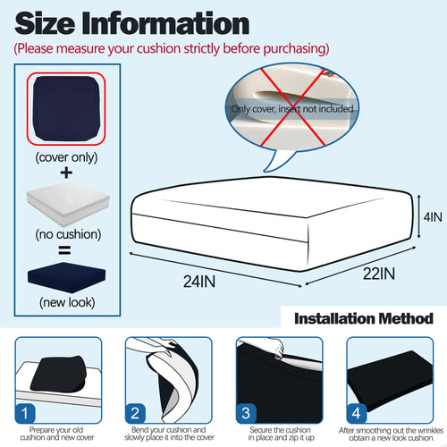 24x22 inch 4 Pack Sofa Cushion Cover K82260