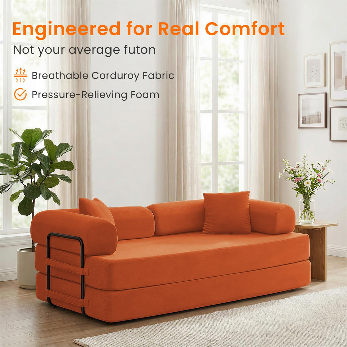 4-in-1 King Convertible Floor Sofa Bed L6675