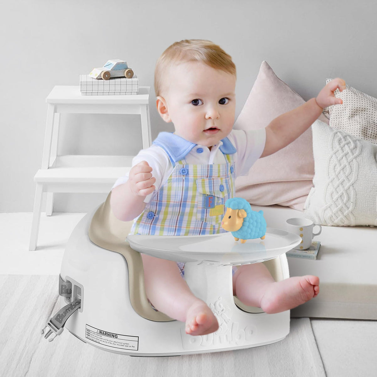 Portable Infant Multi-Seat with Tray, 6 to 36 Months, Taupe K997