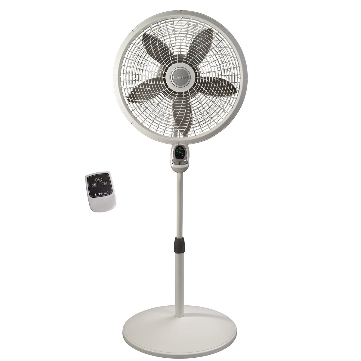 Adjustable 3 Speed 18" White Pedestal Fan U91887