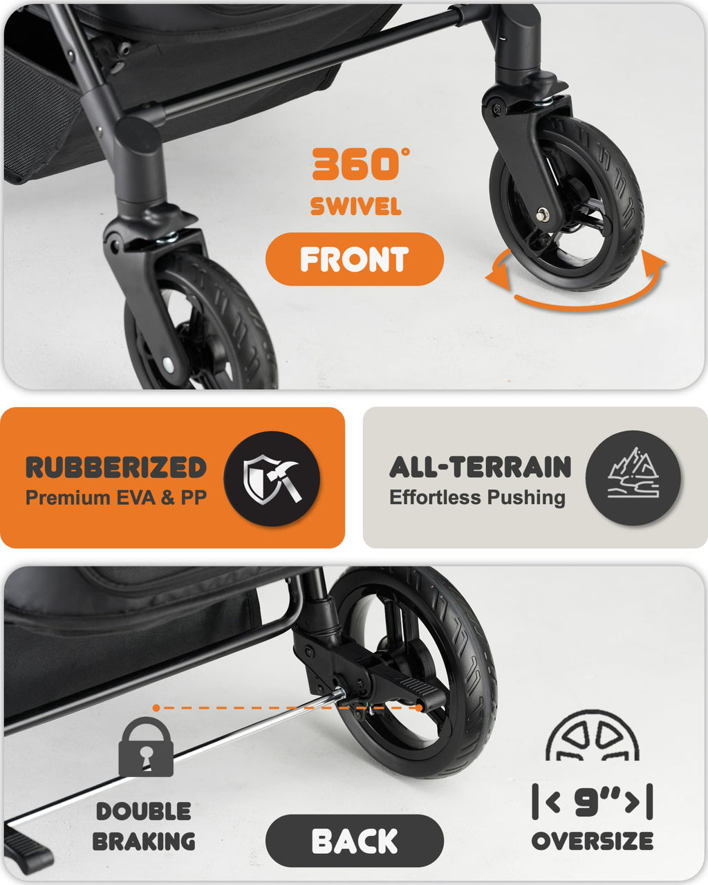 Medium Dog Stroller Up to 66lbs X41611