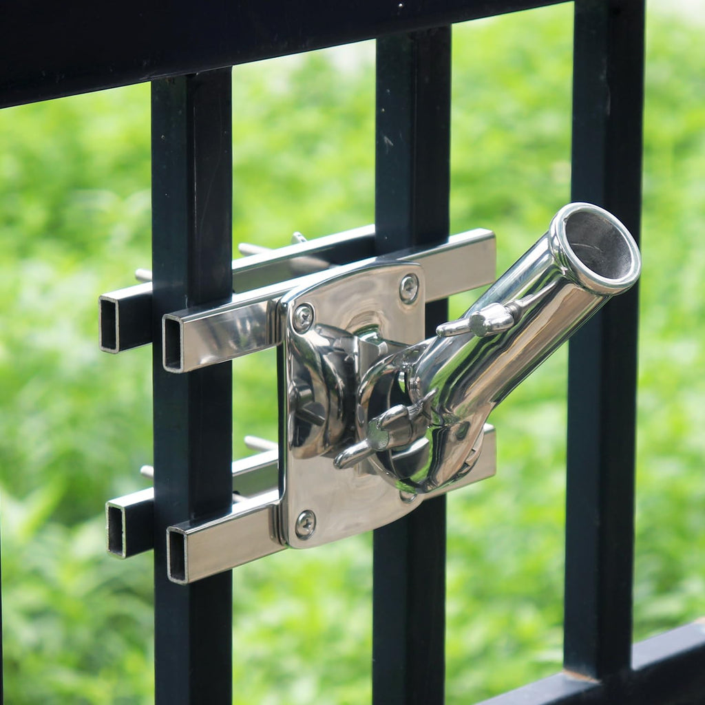 316 Stainless Steel Flagpole Holder for 1-Inch Flagpoles M235789