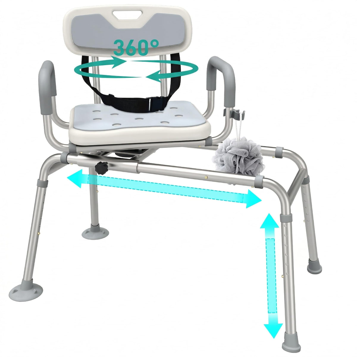 Tub Transfer Bench with Swivel Seat J351