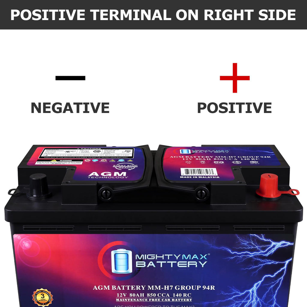 12V 80AH 850 CCA Replacement Battery G94786