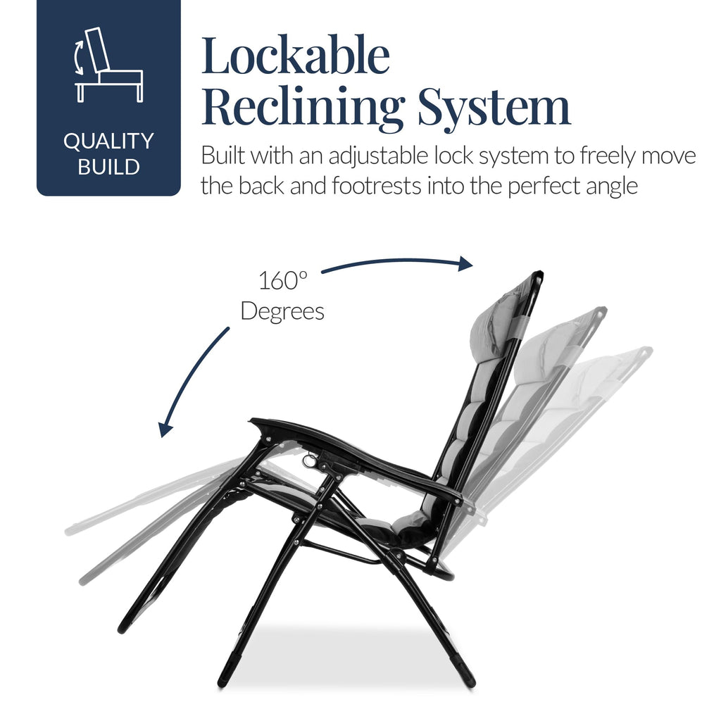 Oversized Padded Zero Gravity Chair Recliner X72701