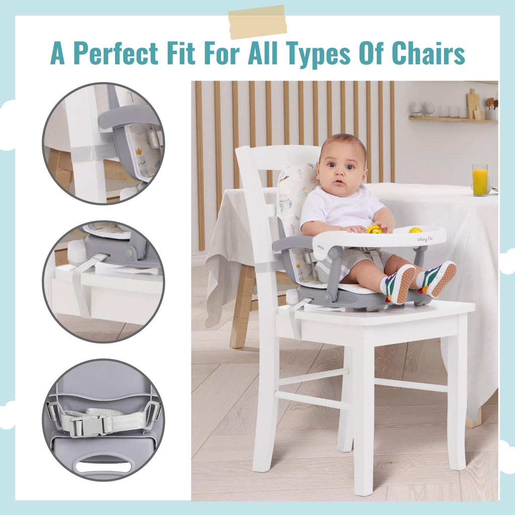 Booster Seat for Babies 6–36 Months, 3-in-1 Adjustable Portable E463