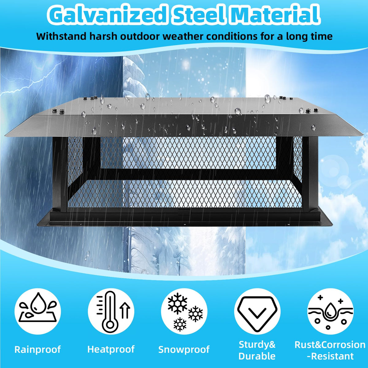 17" x 41" Chimney Cap M95061