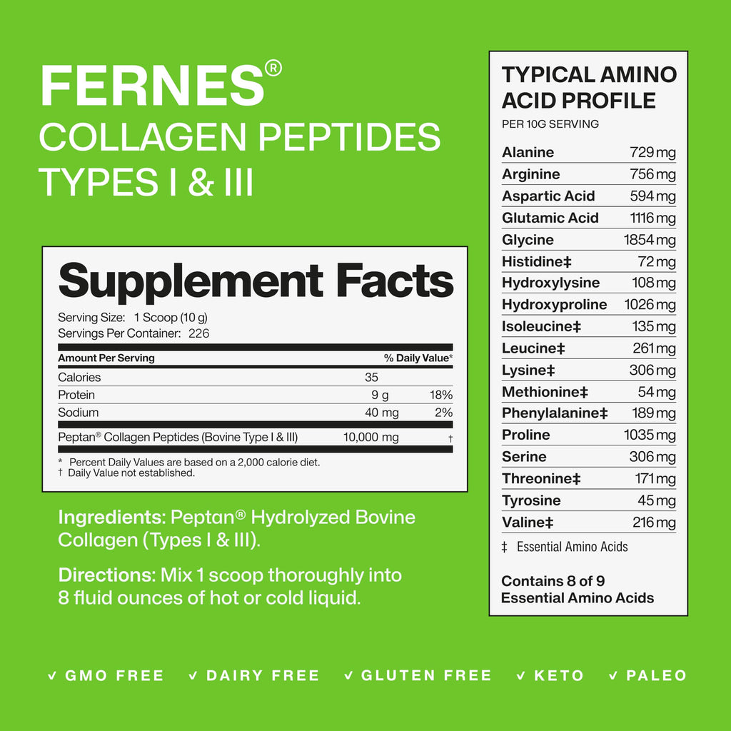 Hydrolyzed Collagen Peptides Protein Powder 5 LB N238