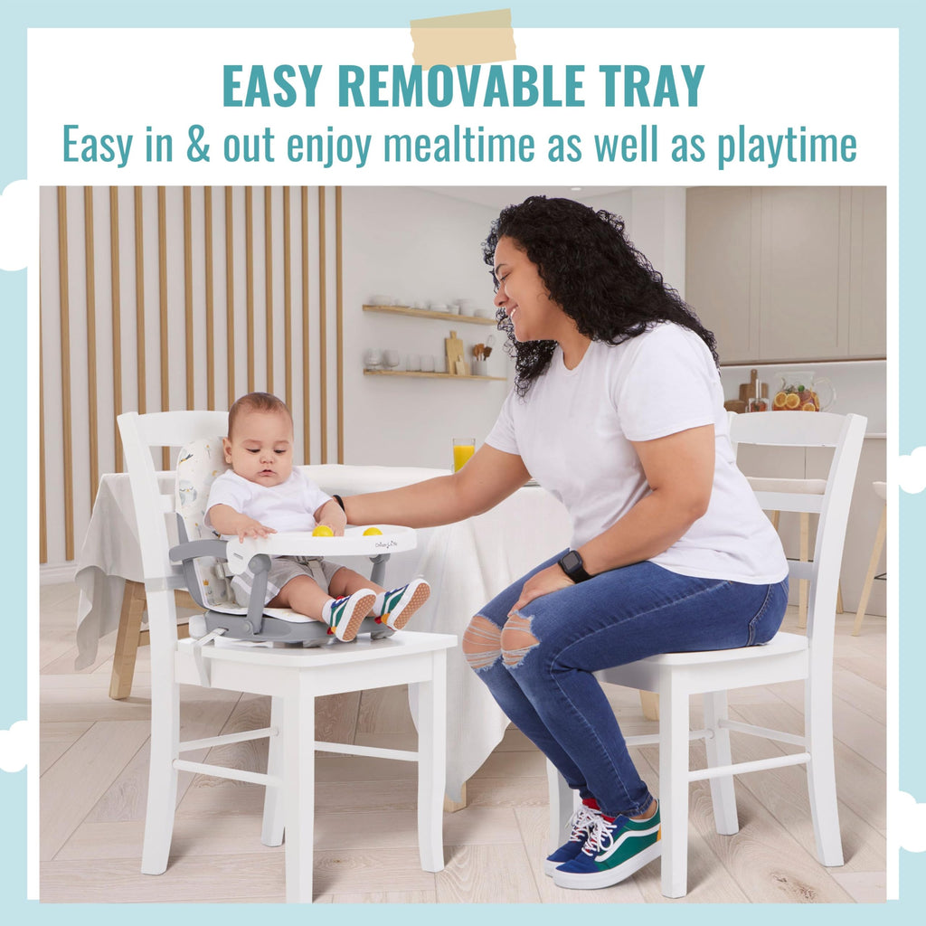Booster Seat for Babies 6–36 Months, 3-in-1 Adjustable Portable E463