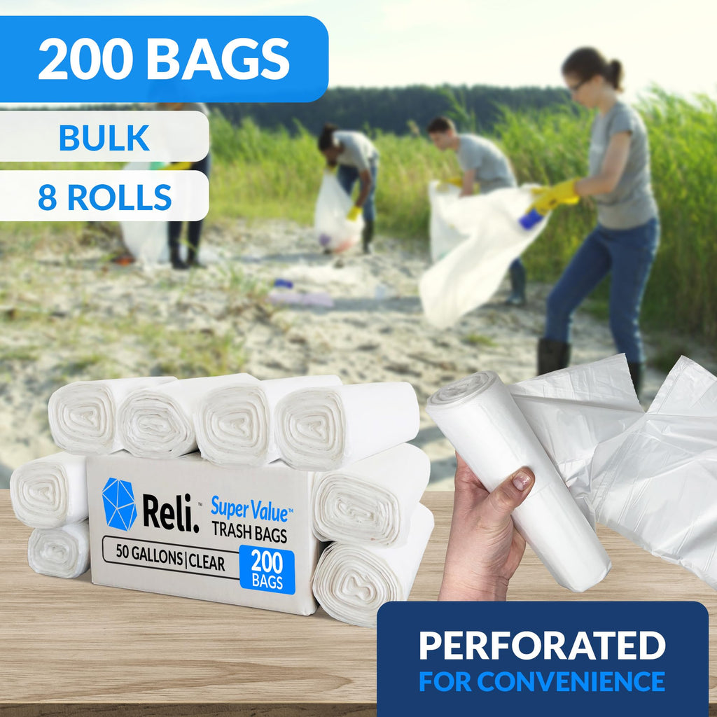 50 Gallon Heavy Duty Trash Bags T22370