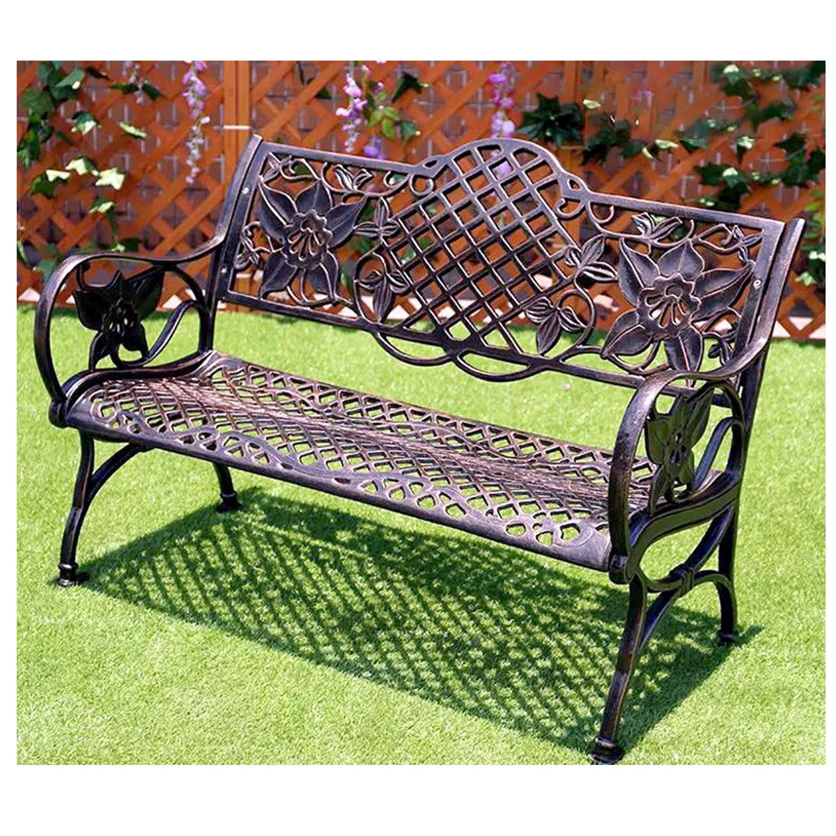 Heavy Duty Cast Iron Outdoor Bench I697
