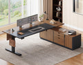 71" L Shaped Electric Standing Desk E20028