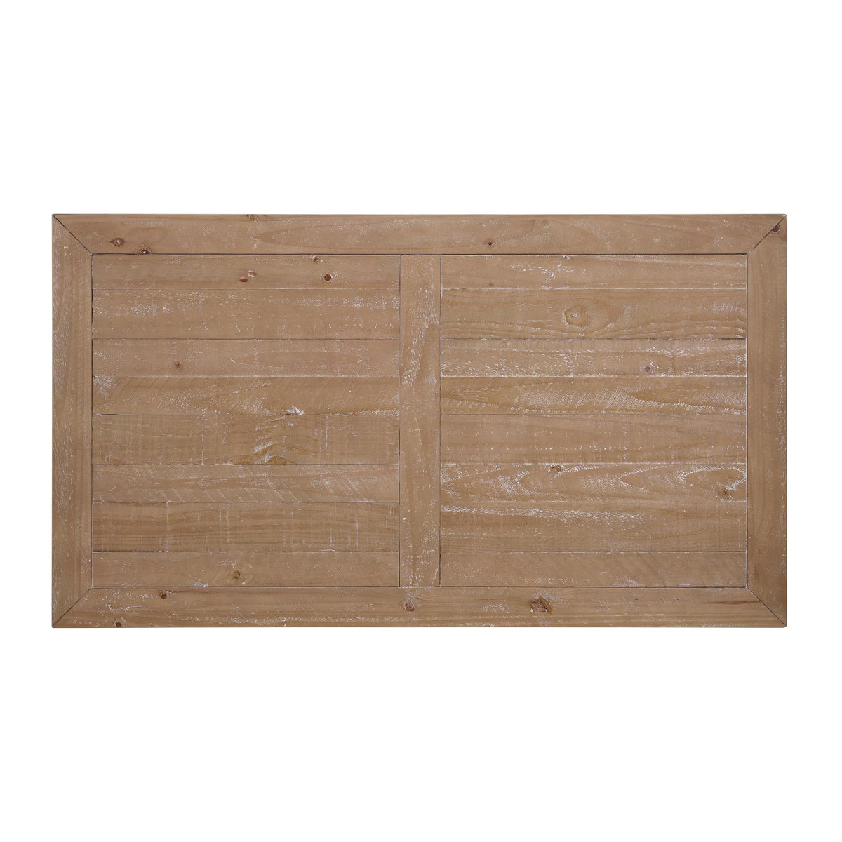 Solid Wood Coffee Table, Black and Driftwood T711