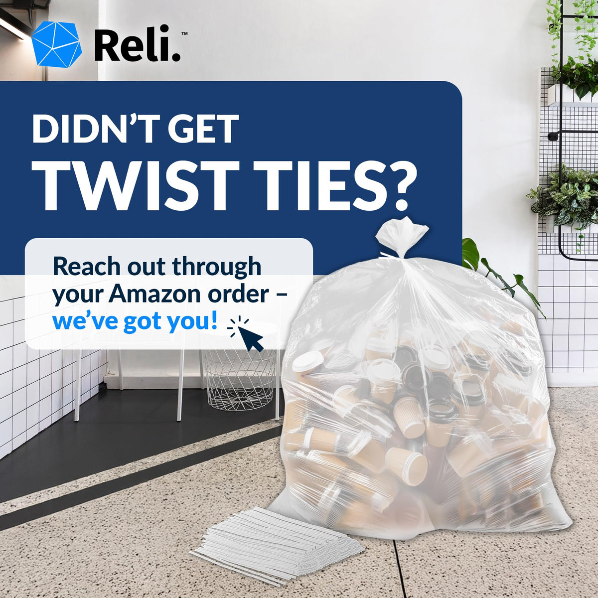 50 Gallon Heavy Duty Trash Bags T22370