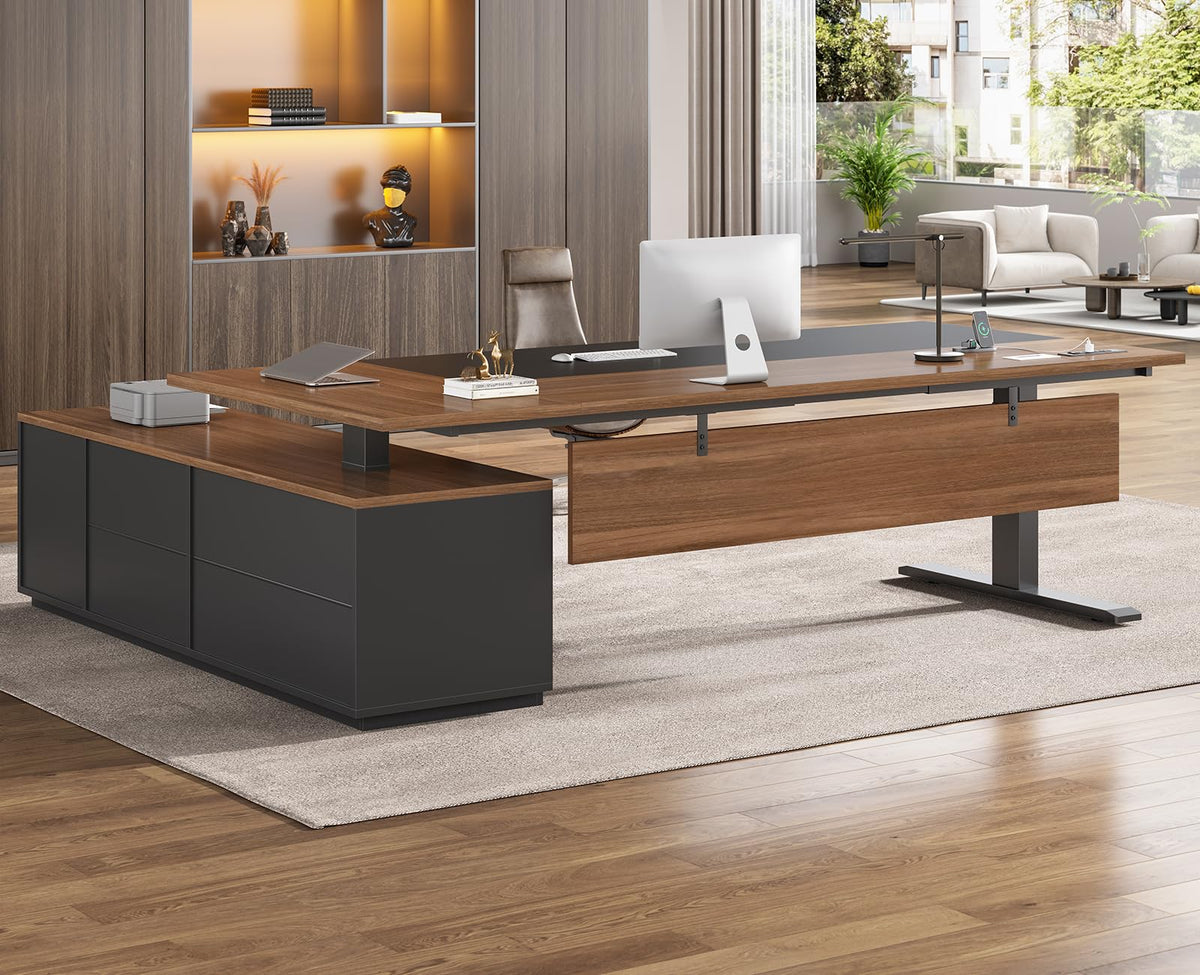 71" L Shaped Electric Standing Desk E20028