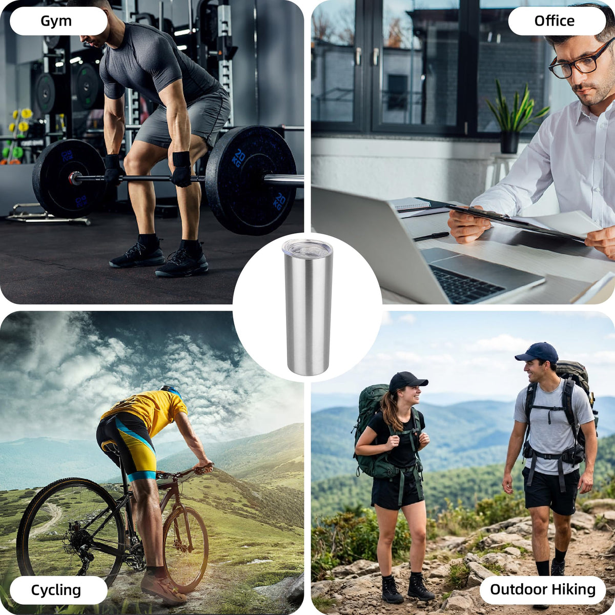 20 oz Stainless Steel Insulated Tumbler with Lid D31491