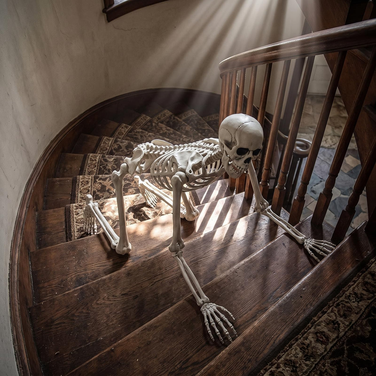 Life Size Posable Skeleton Halloween Decoration O2282