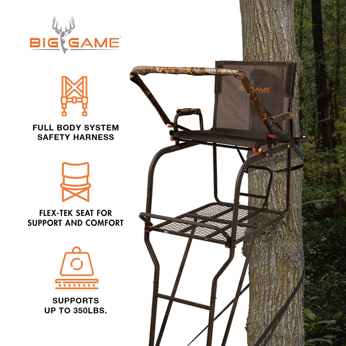 1-Person Ladder Tree Stand 18.5' Tall 2-Pack U69157