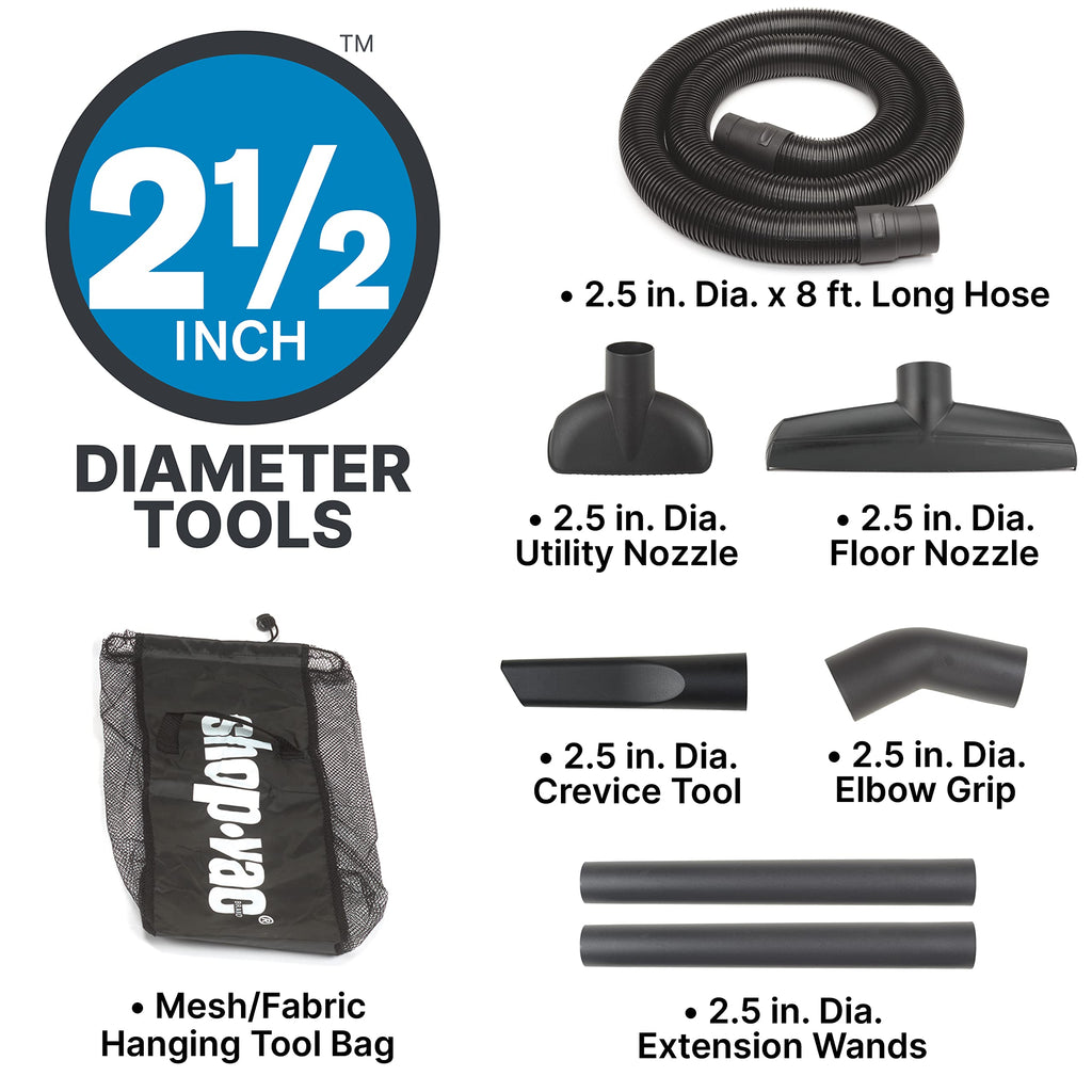 16 Gallon 6.5 Peak HP Wet/Dry Vac with Blower H2693